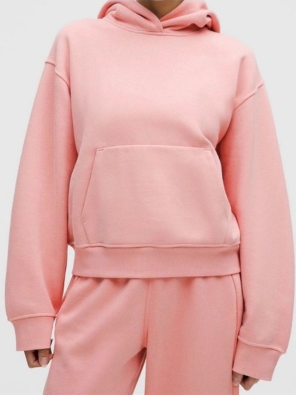 NWT Lululemon Steady State Oversized Hoodie Tea Rose Pink Size L NWT